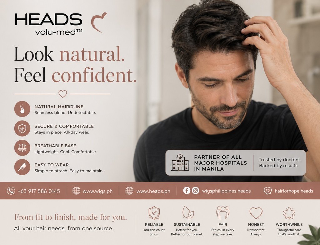 HEADS — look natural, feel confident